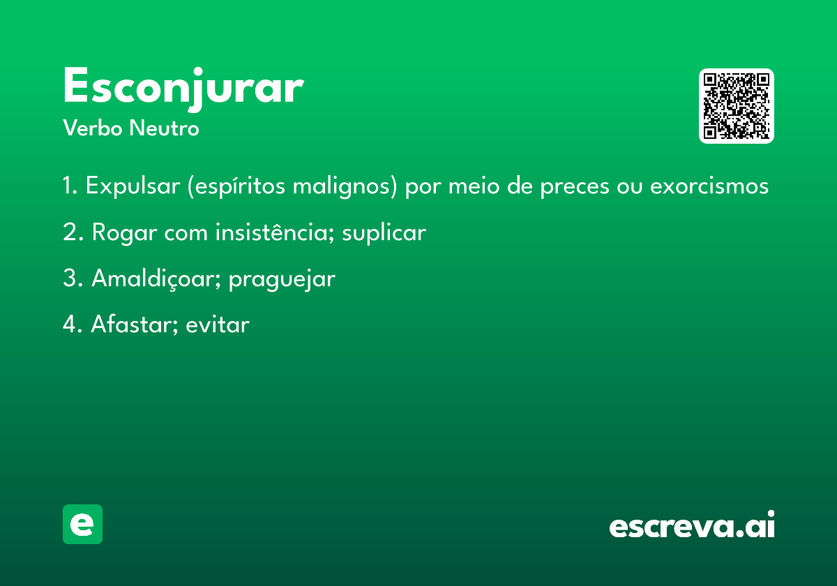 esconjurar