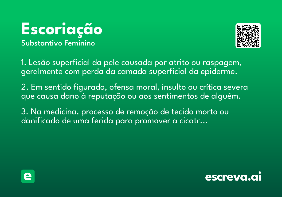 escoriação