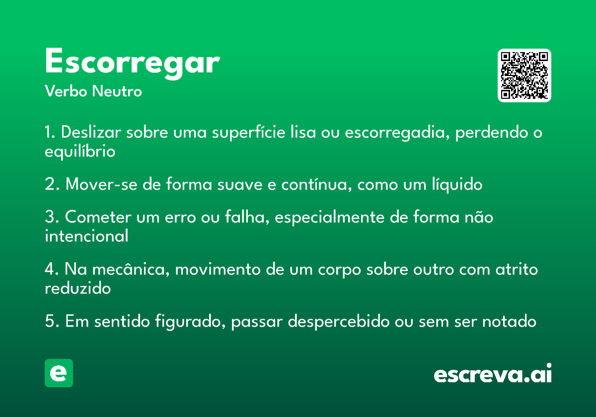 escorregar