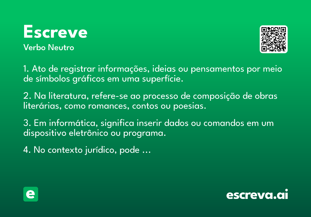 escreve