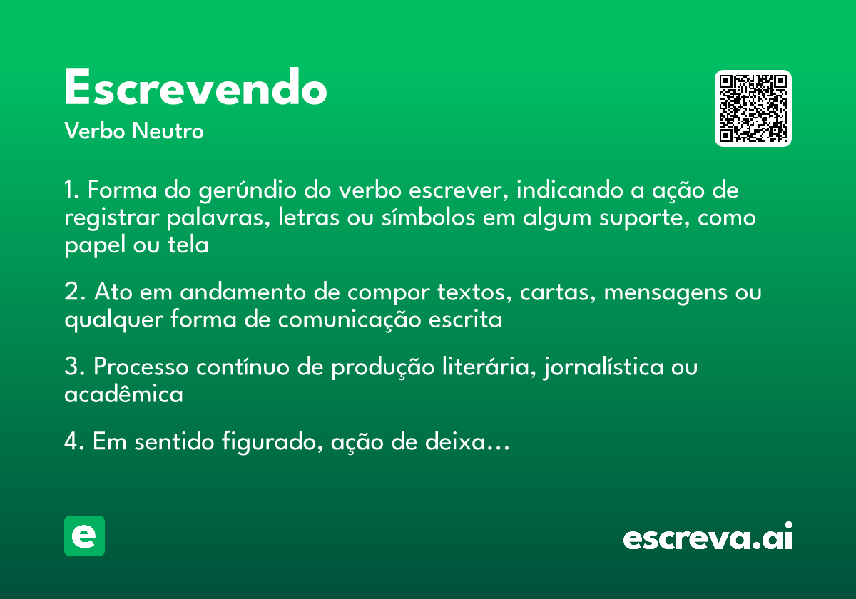escrevendo