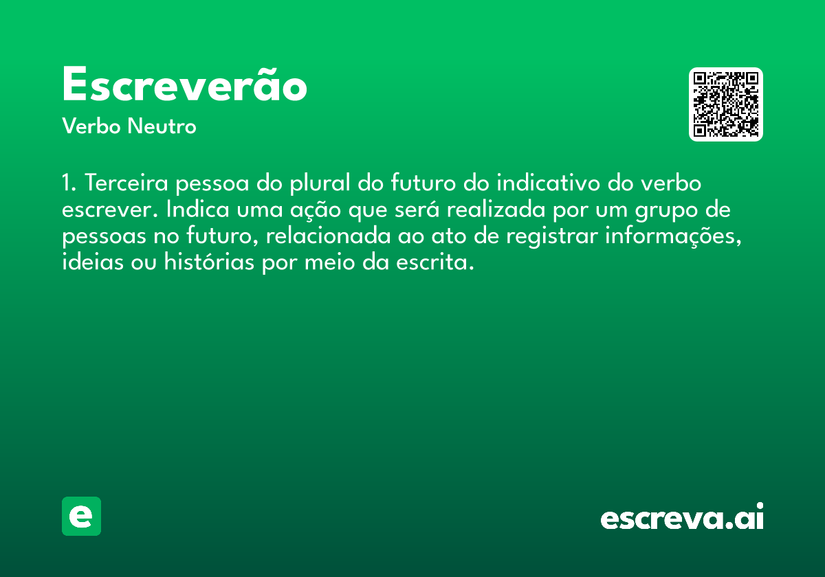 escreverão