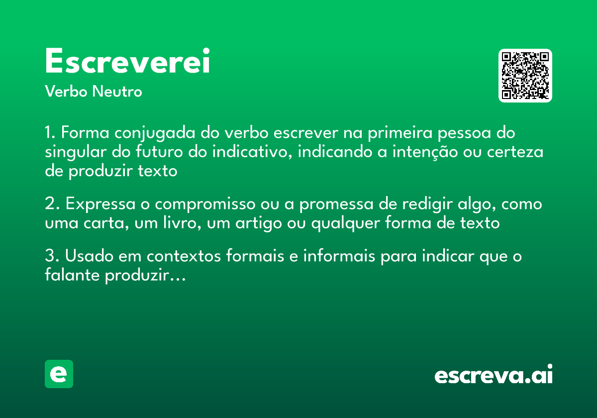 escreverei