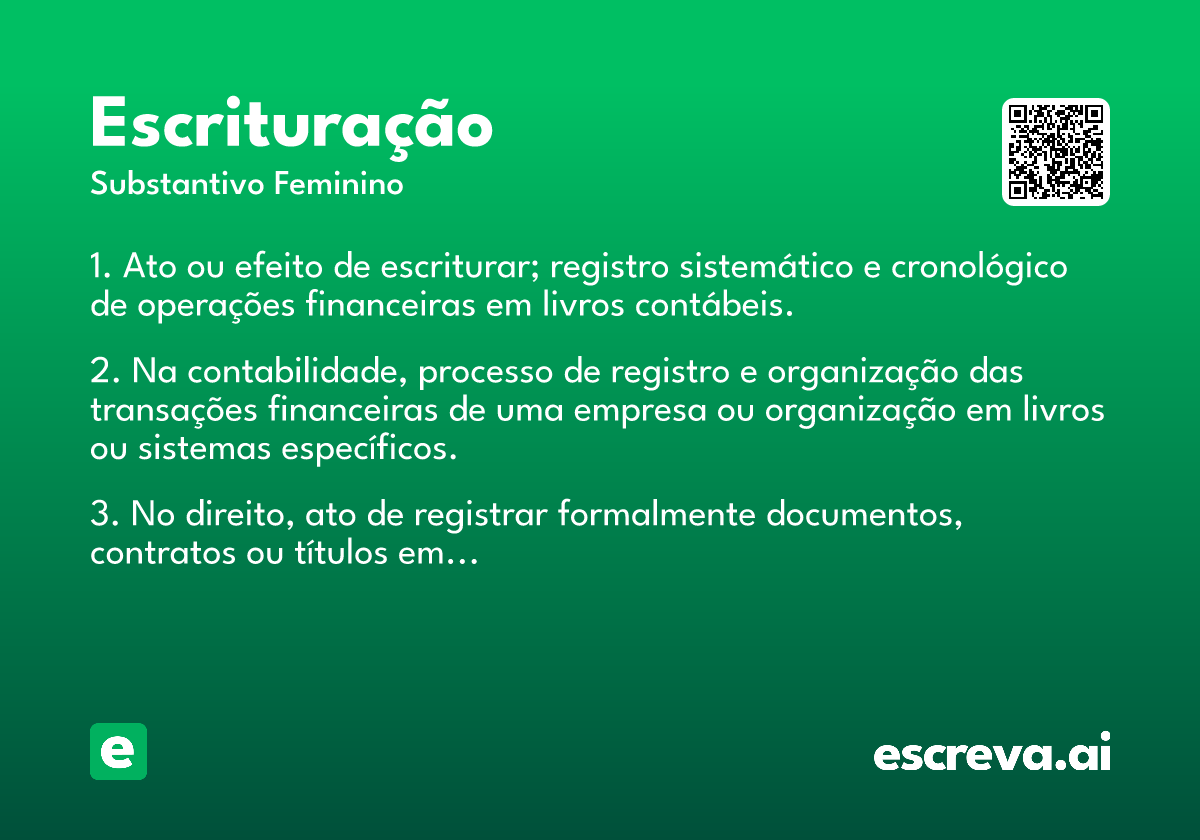 escrituração