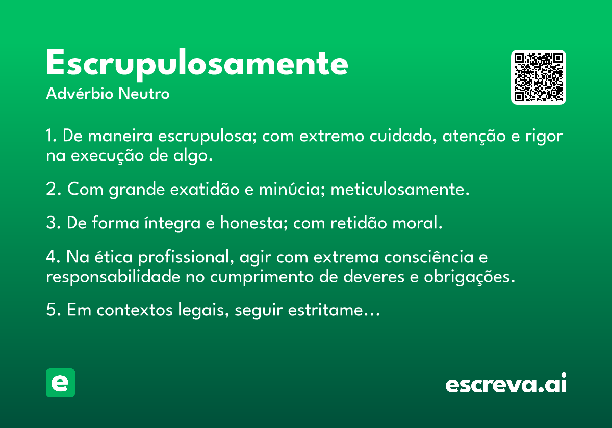 escrupulosamente