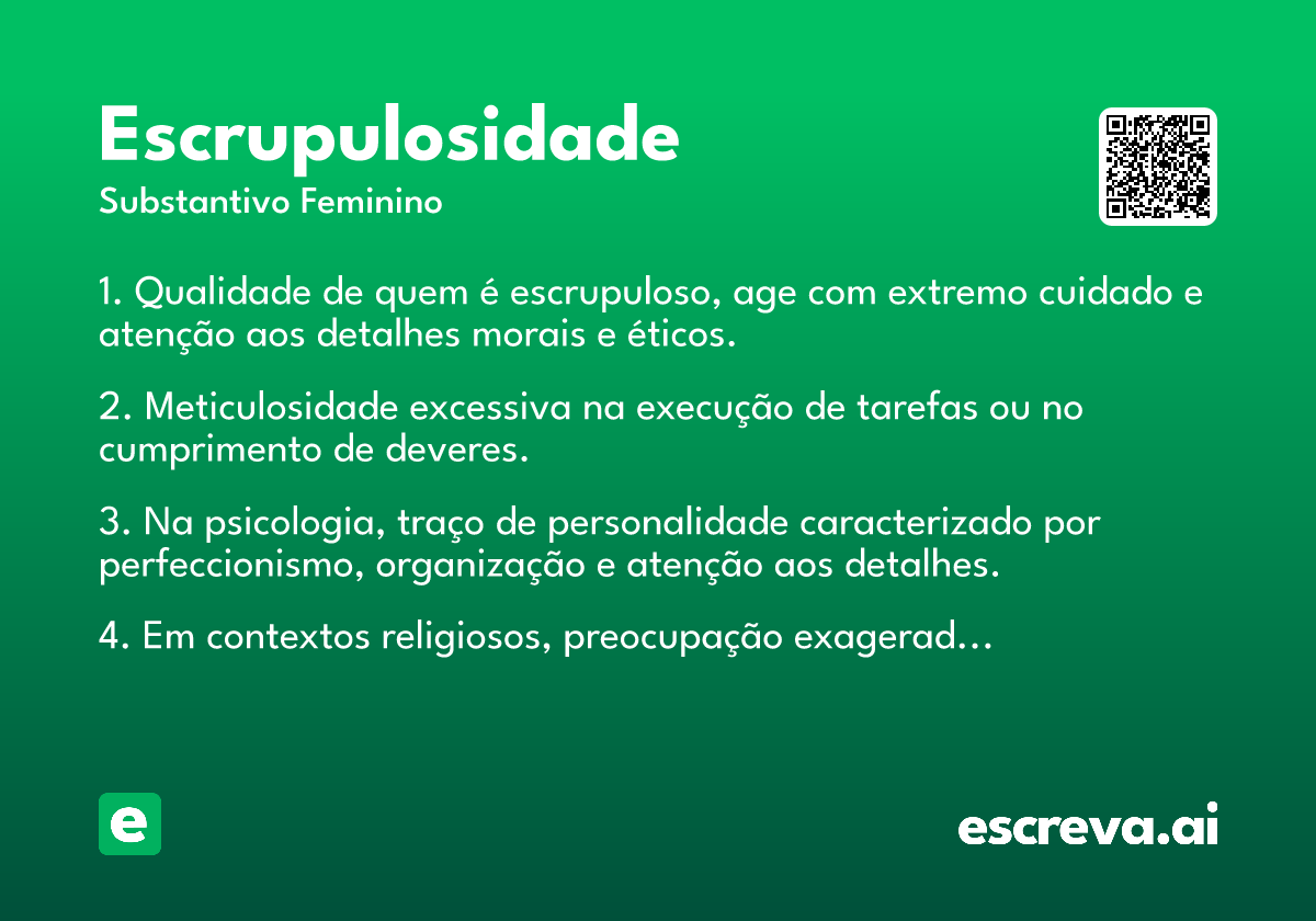 escrupulosidade