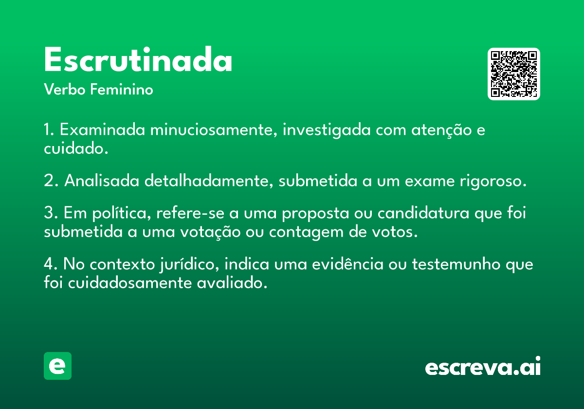 escrutinada