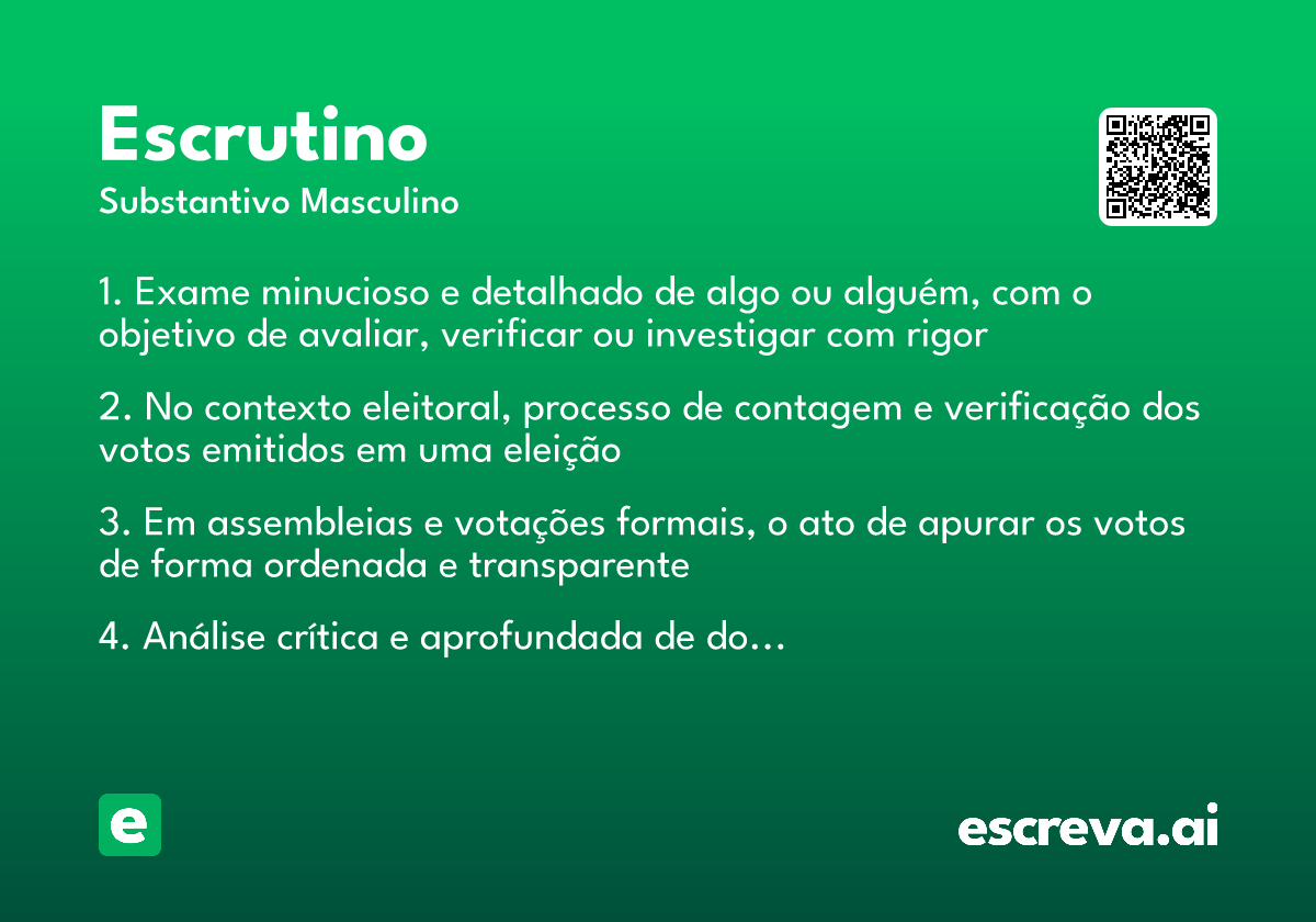escrutino