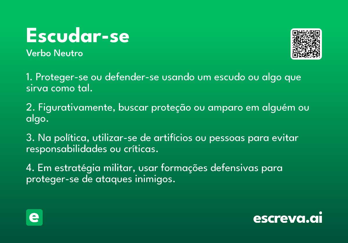 escudar-se