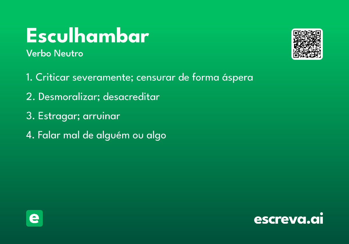 esculhambar