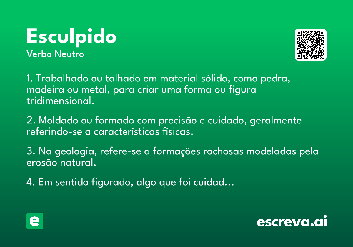 esculpido