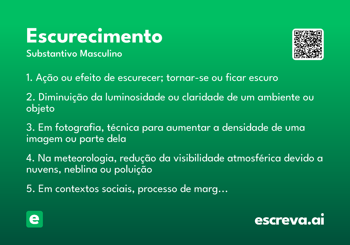 escurecimento