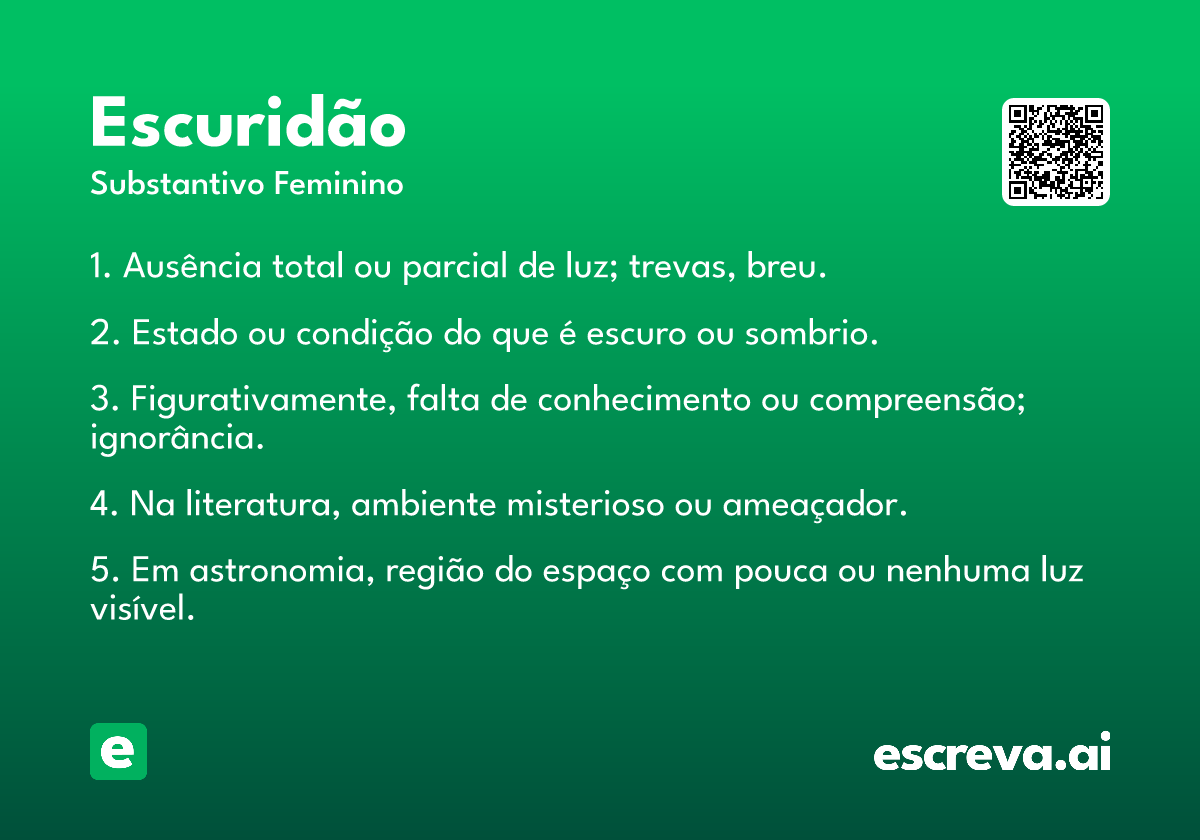 escuridão