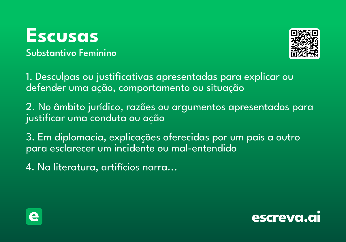 escusas