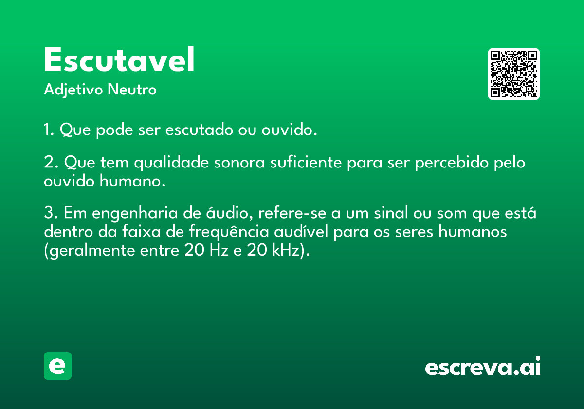 escutavel