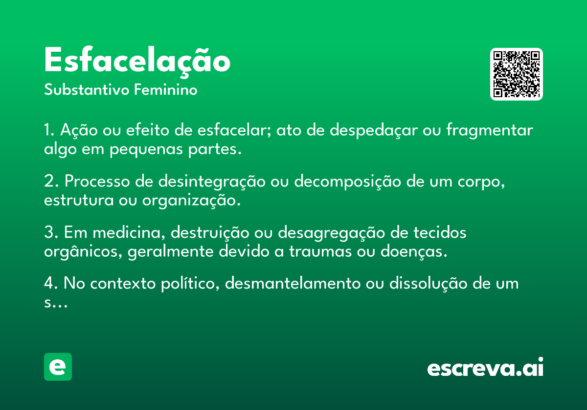 esfacelação
