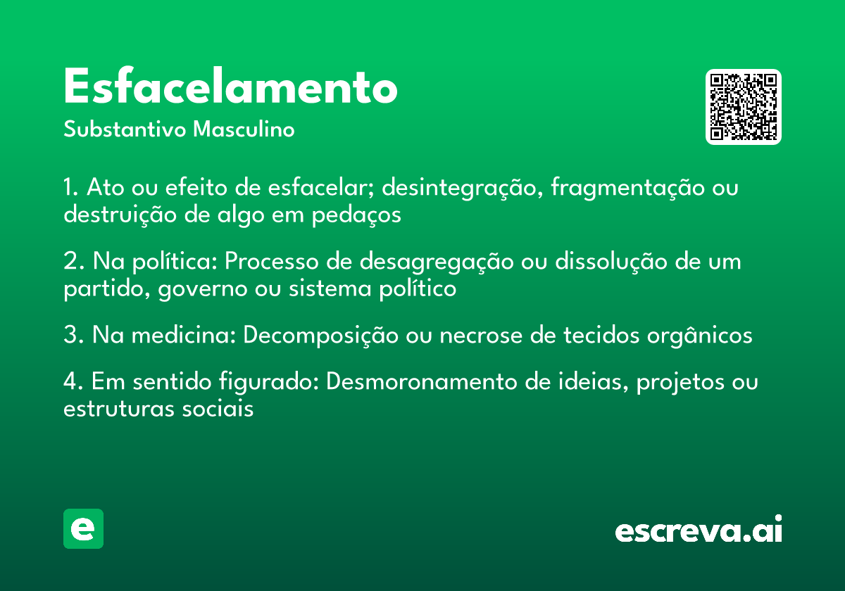 esfacelamento