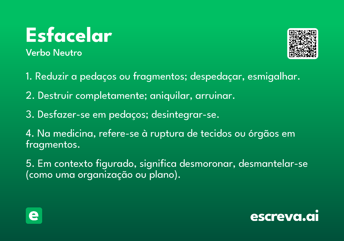 esfacelar