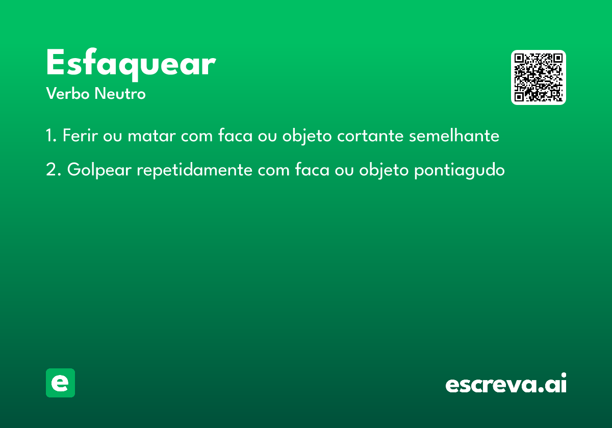 esfaquear