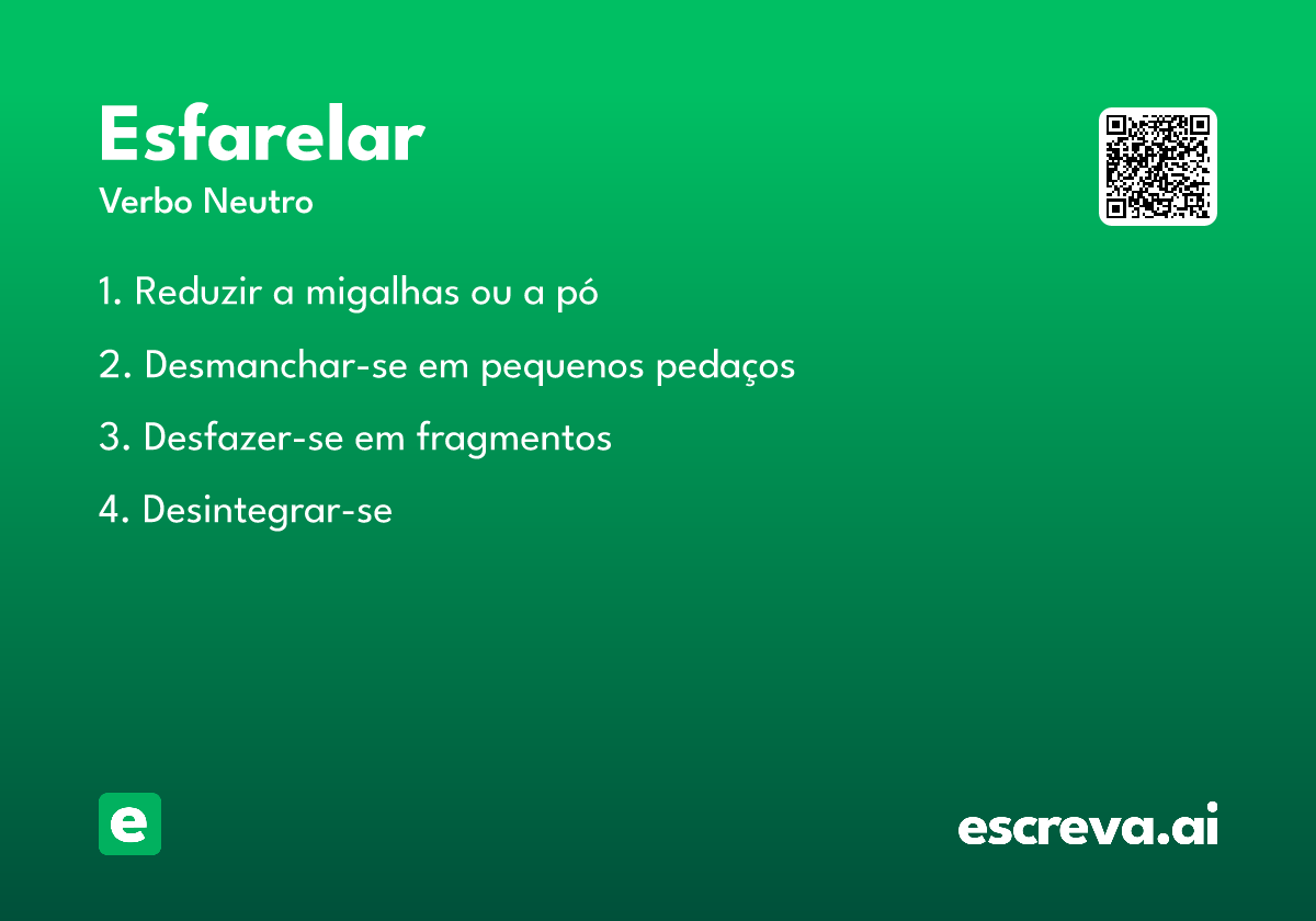 esfarelar