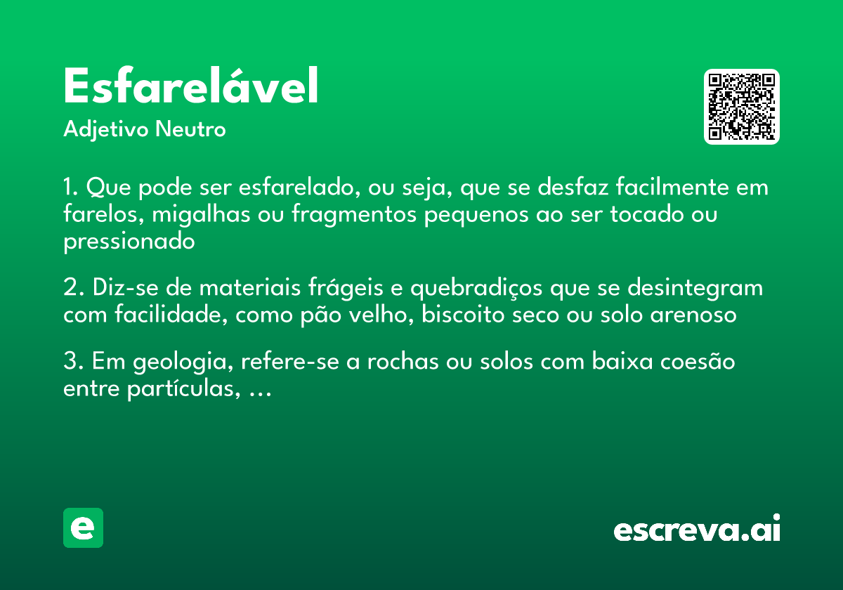 esfarelável