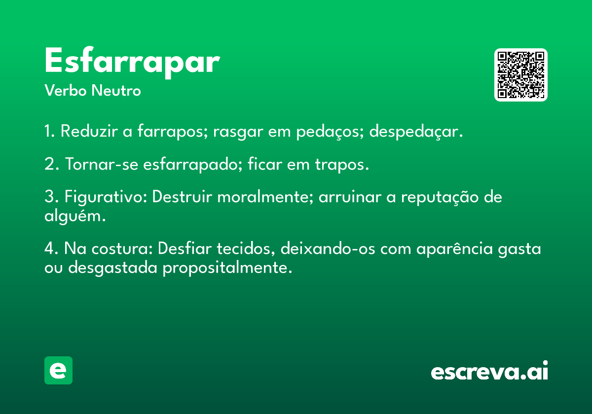 esfarrapar