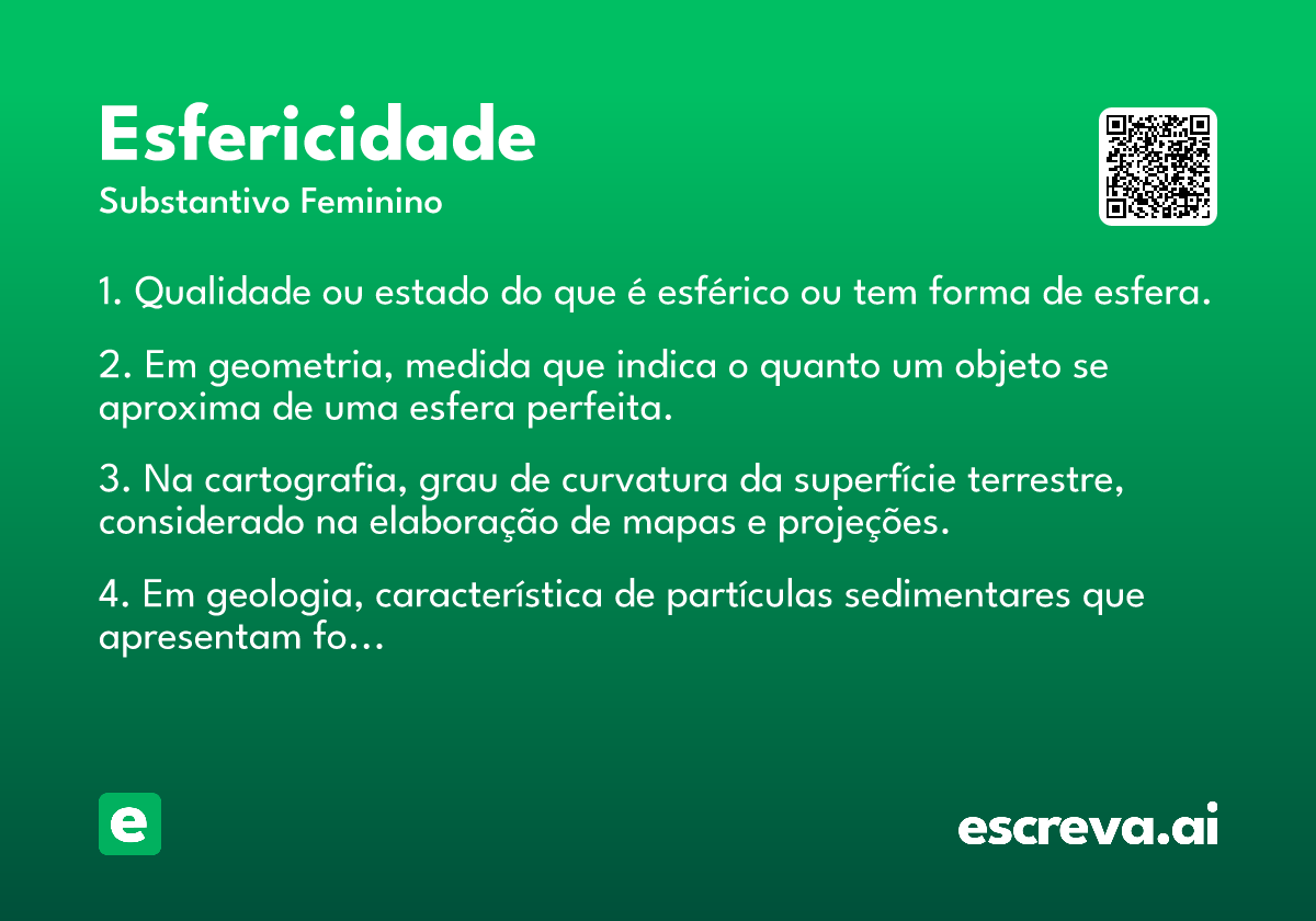 esfericidade