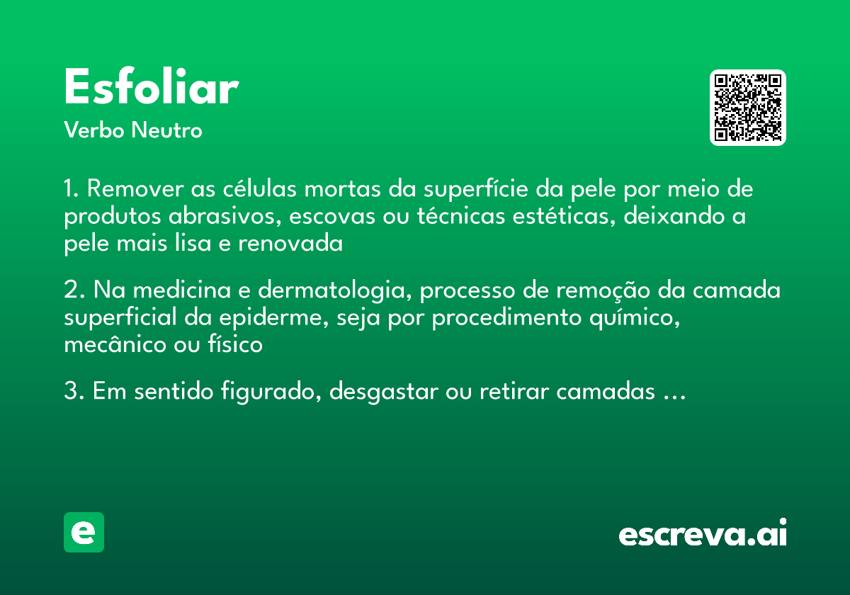 esfoliar