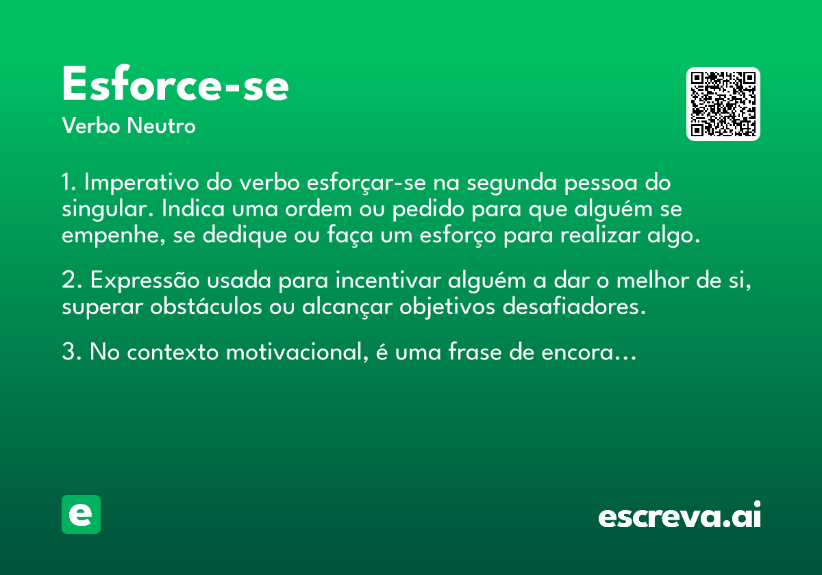 esforce-se