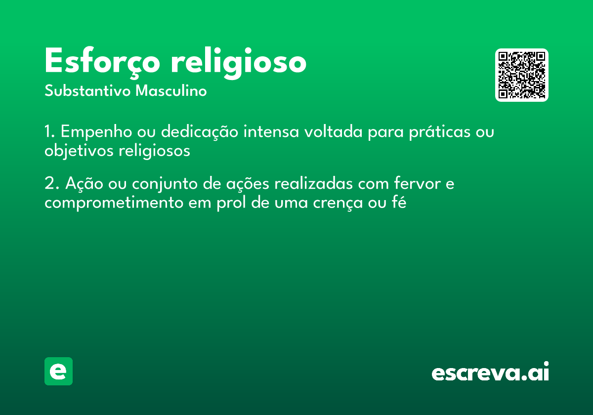 esforço religioso