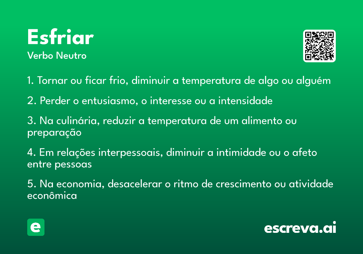 esfriar