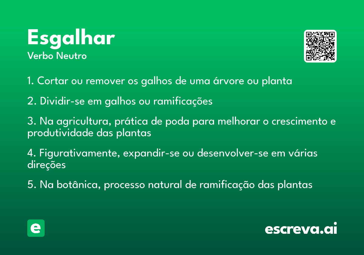 esgalhar