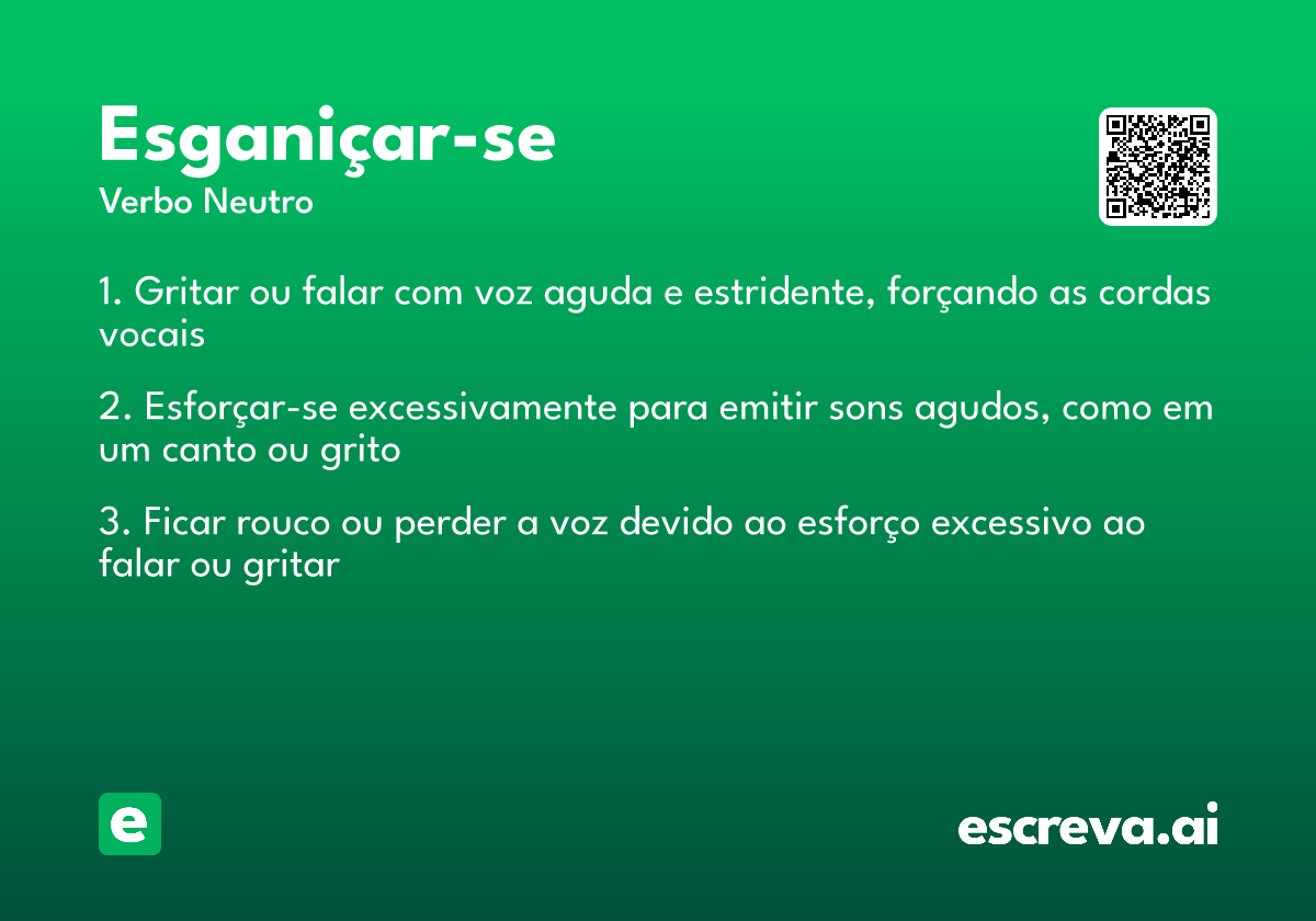 esganiçar-se