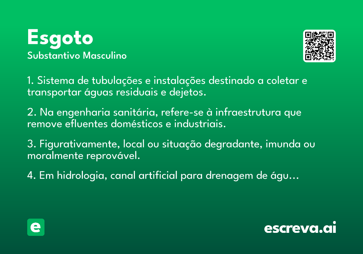 esgoto