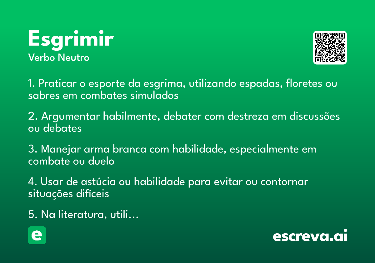 esgrimir