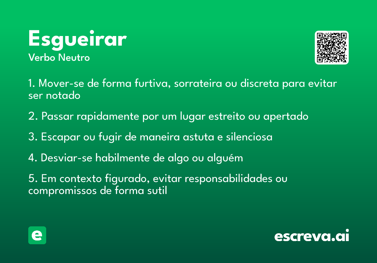 esgueirar