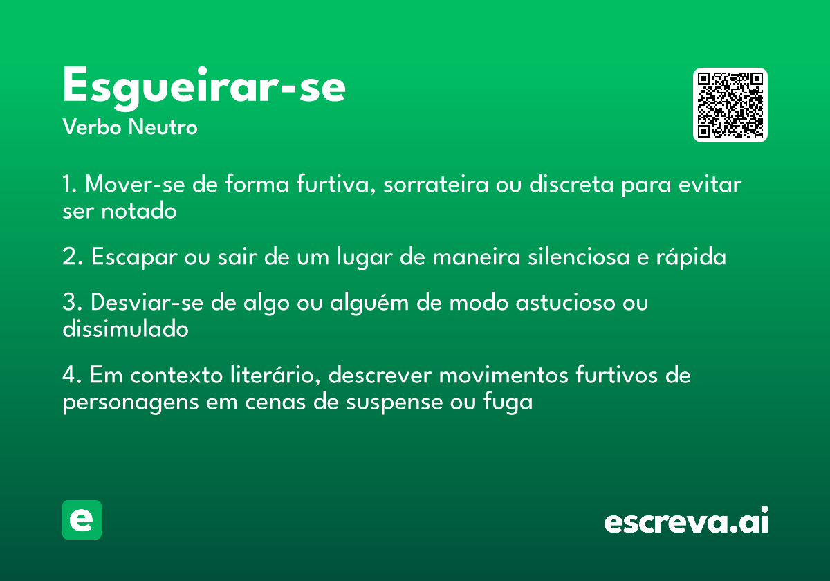 esgueirar-se