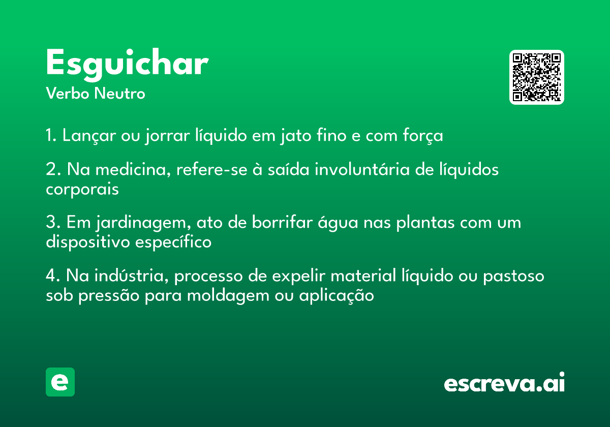 esguichar