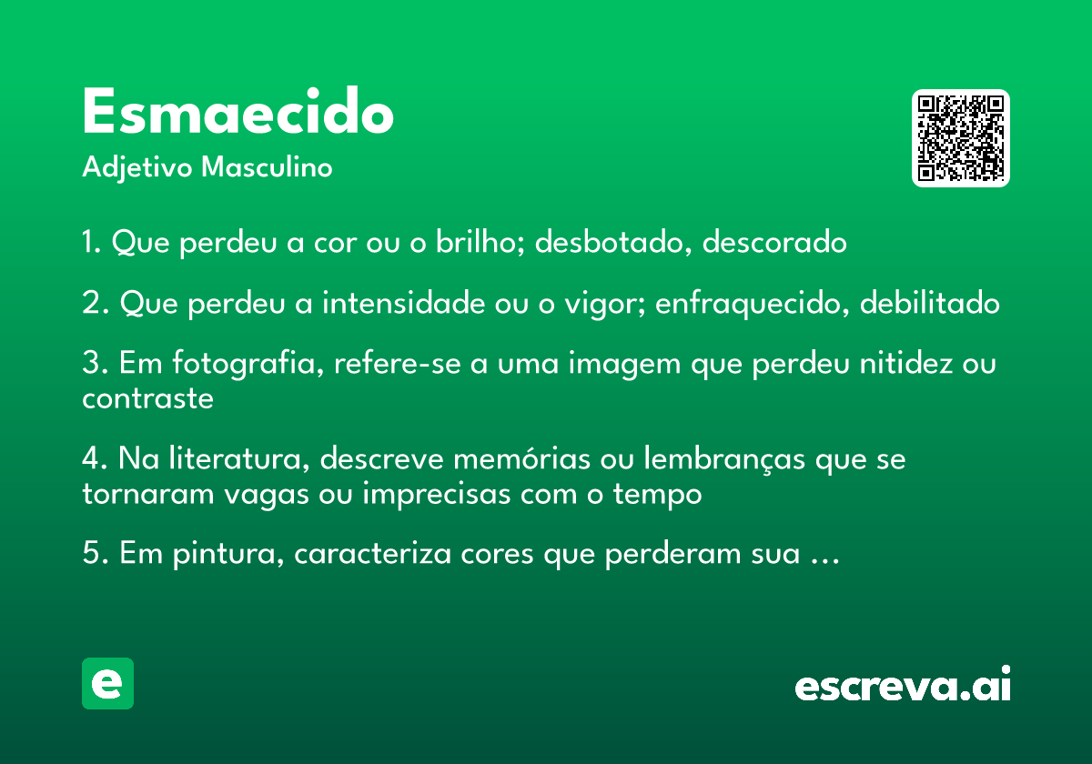 esmaecido