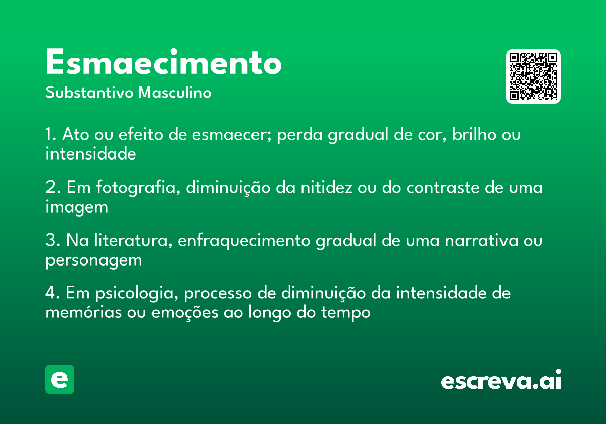 esmaecimento