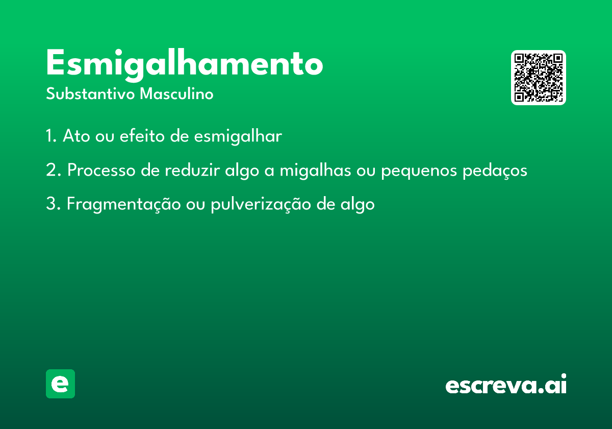 esmigalhamento