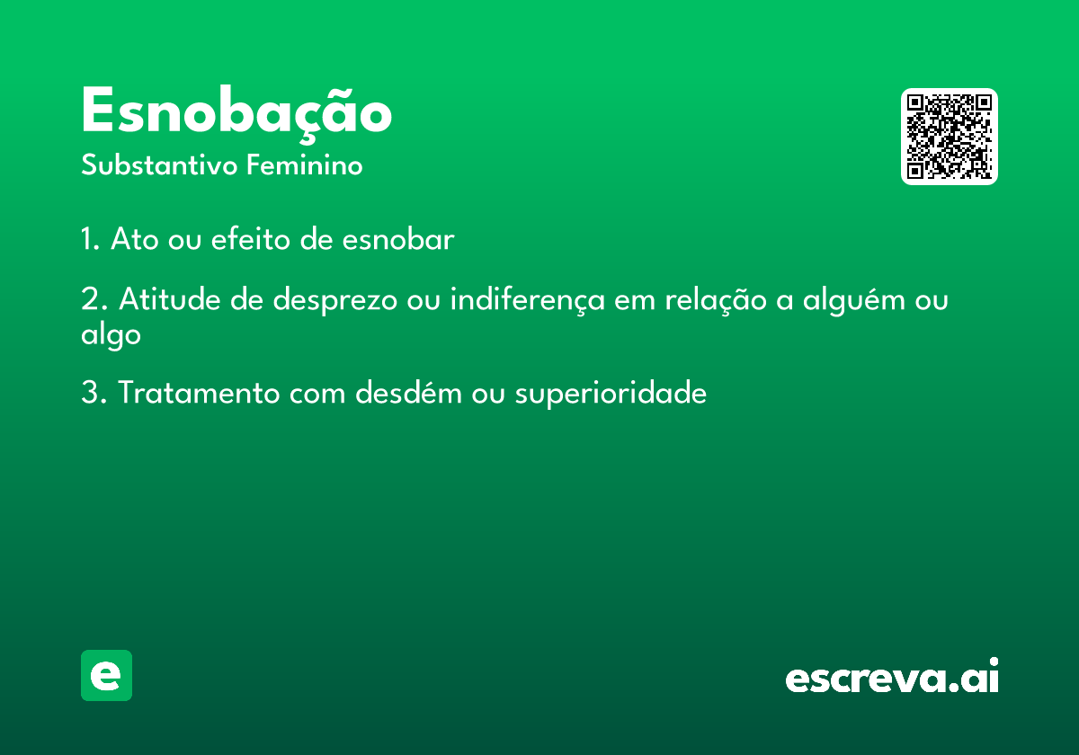 esnobação