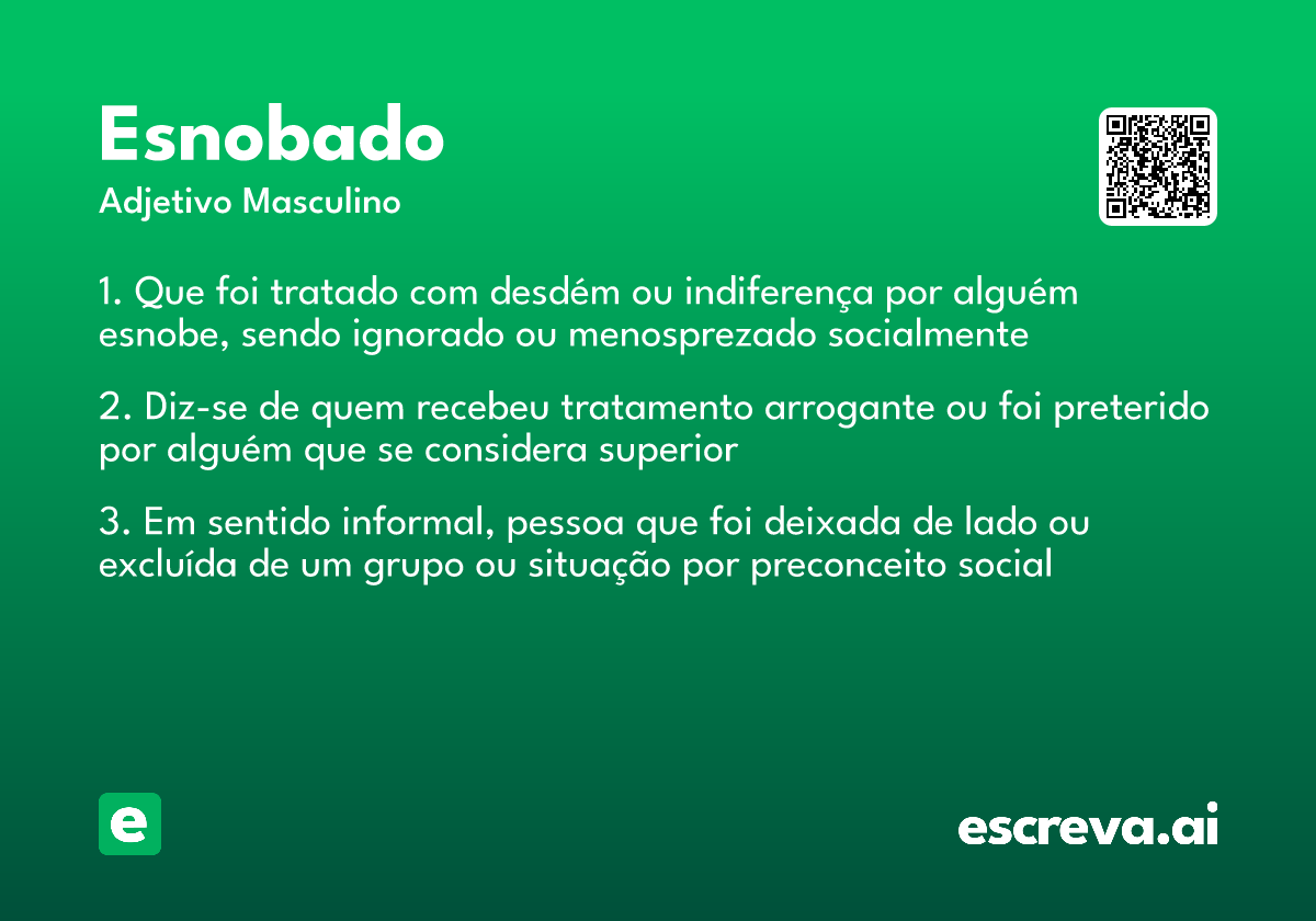 esnobado