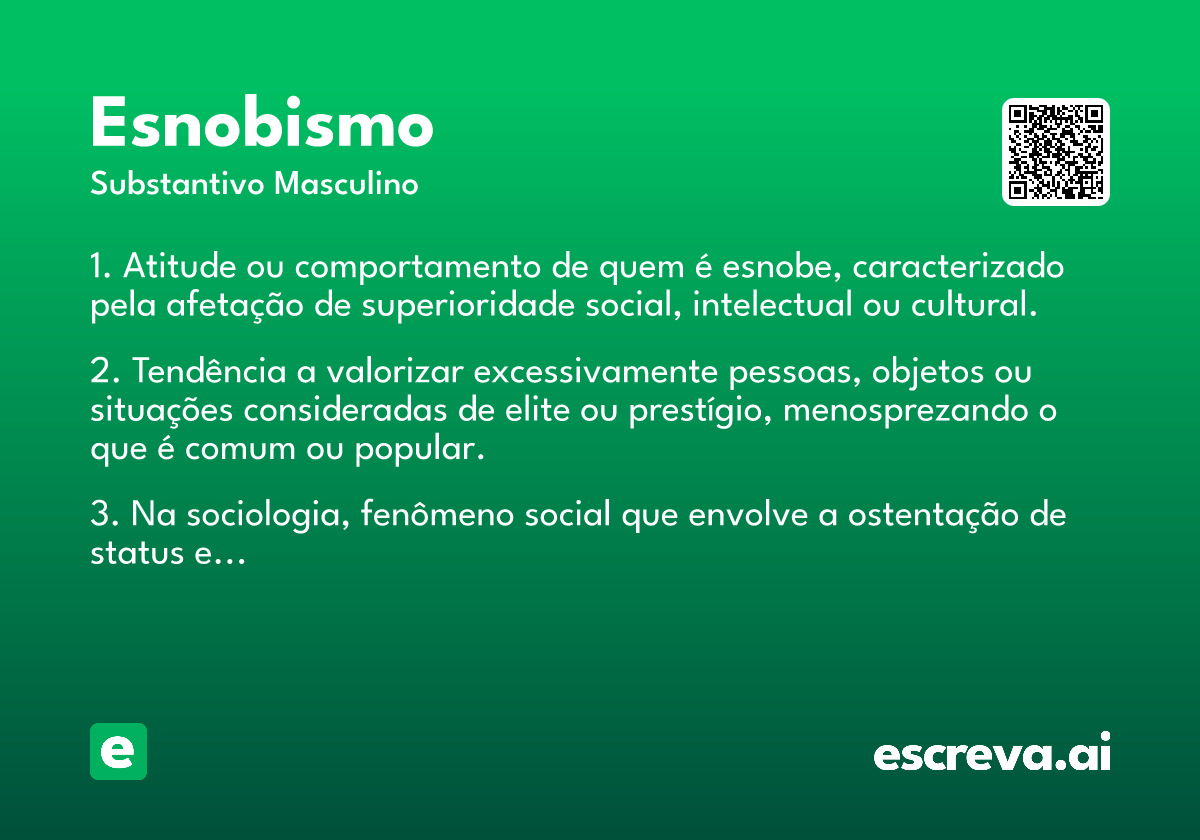 esnobismo