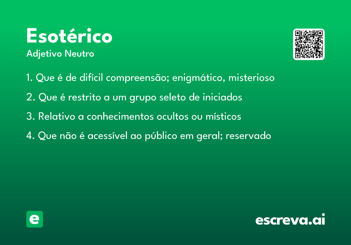 esotérico