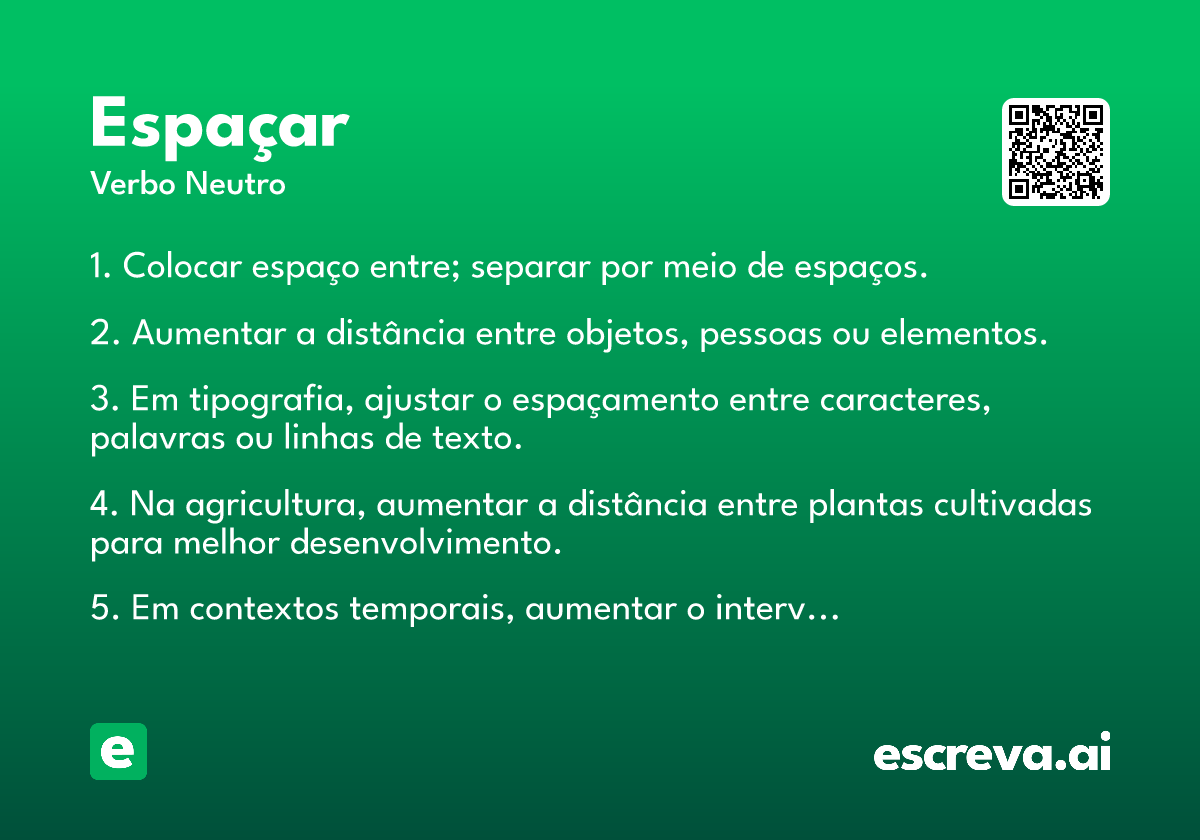 espaçar