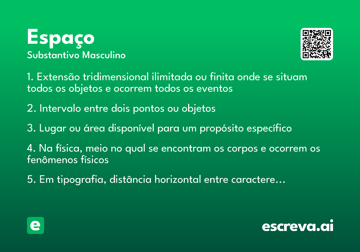 espaço