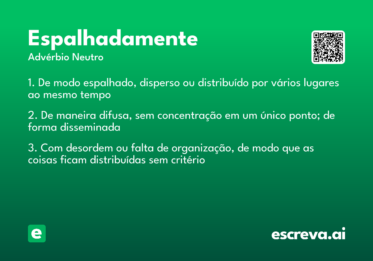 espalhadamente