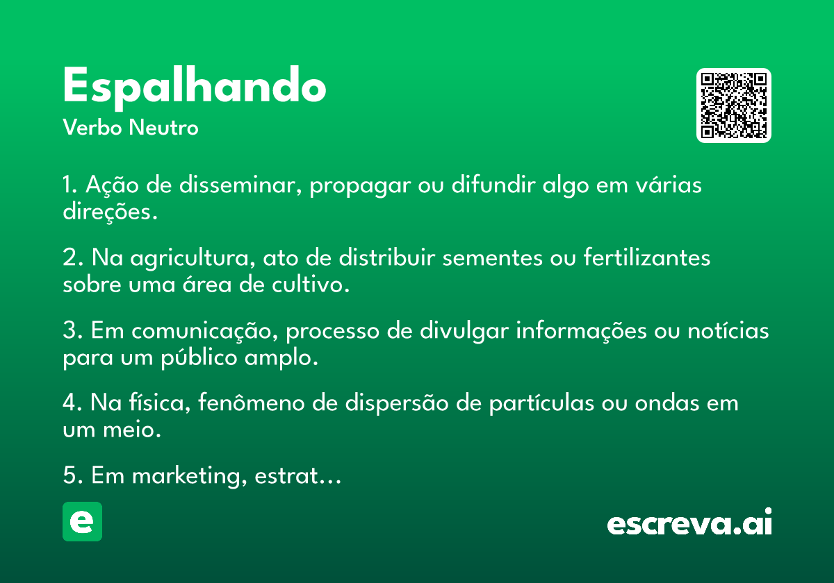 espalhando