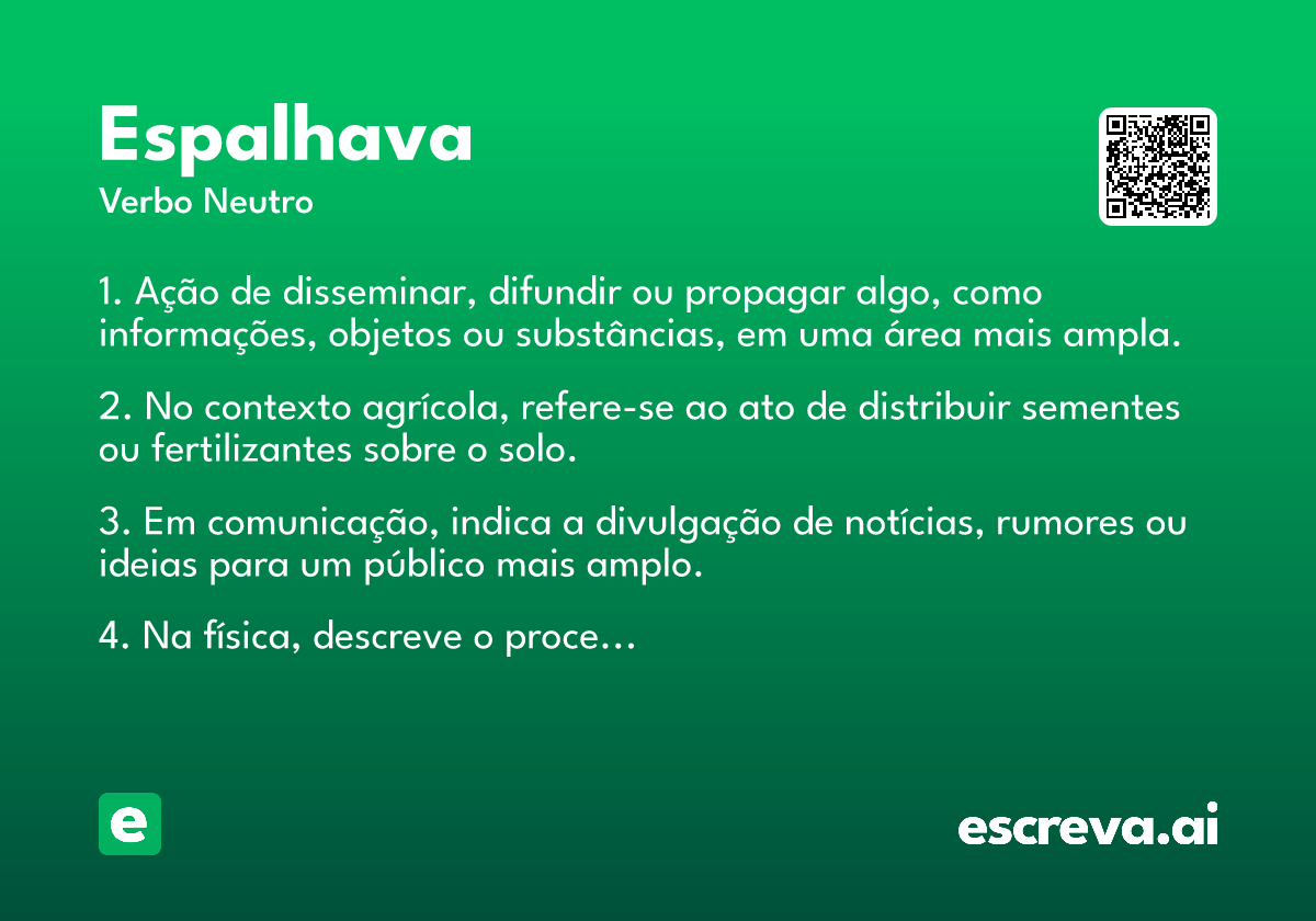 espalhava